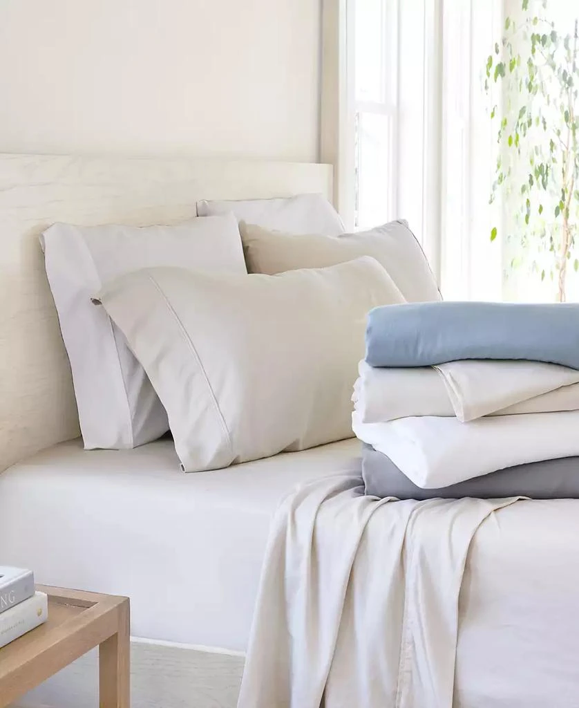 IENJOY HOME 300 Thread Count Linen Rayon From Bamboo Blend Deep Pocket 3-Pc. Sheet Set, Twin 9