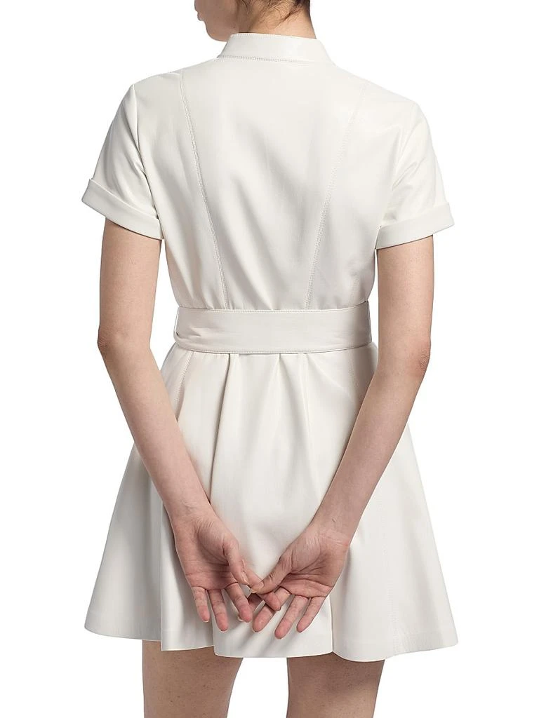 mikado a line wedding dress Alice + Olivia Tennie A-Line Mini Dress Blue Cherry Blossom Jacquard Size 0