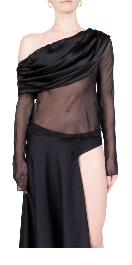 Christopher Esber Christopher Esber - Vilenica Veiled Off The Shoulder Top