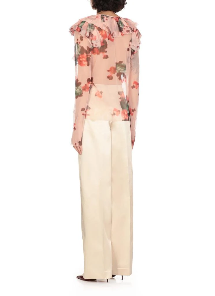 PHILOSOPHY di LORENZO SERAFINI Philosophy Di Lorenzo Serafini Tulle Flower Printed Blouse 3