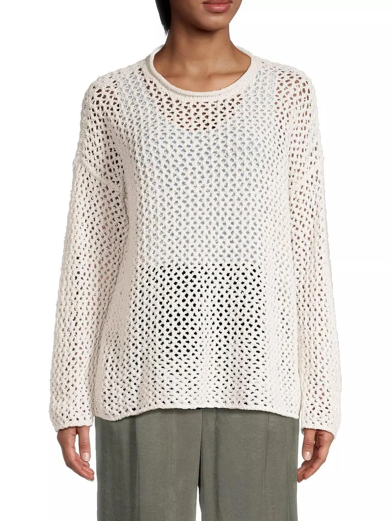 Eileen Fisher Net Cotton Sweater 3
