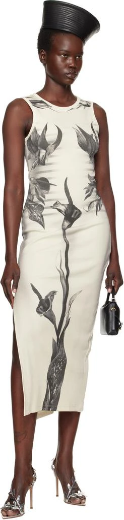 Jean Paul Gaultier Black & White 'The Flower Body Morphing Marinière' Maxi Dress 4