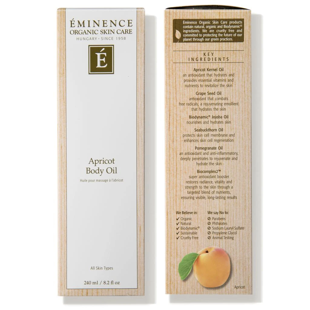 Eminence Organic Skin Care Eminence Organic Skin Care Apricot Body Oil 8.2 fl. Oz 4