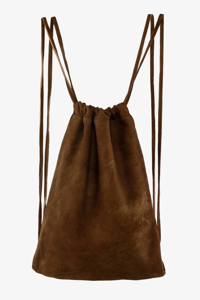 Los Angeles Apparel RLH3414 - Unisex Leather Drawstring Backpack 47