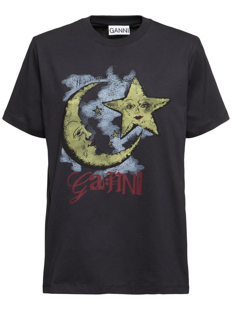 Ganni Jersey Moon Relaxed T-shirt