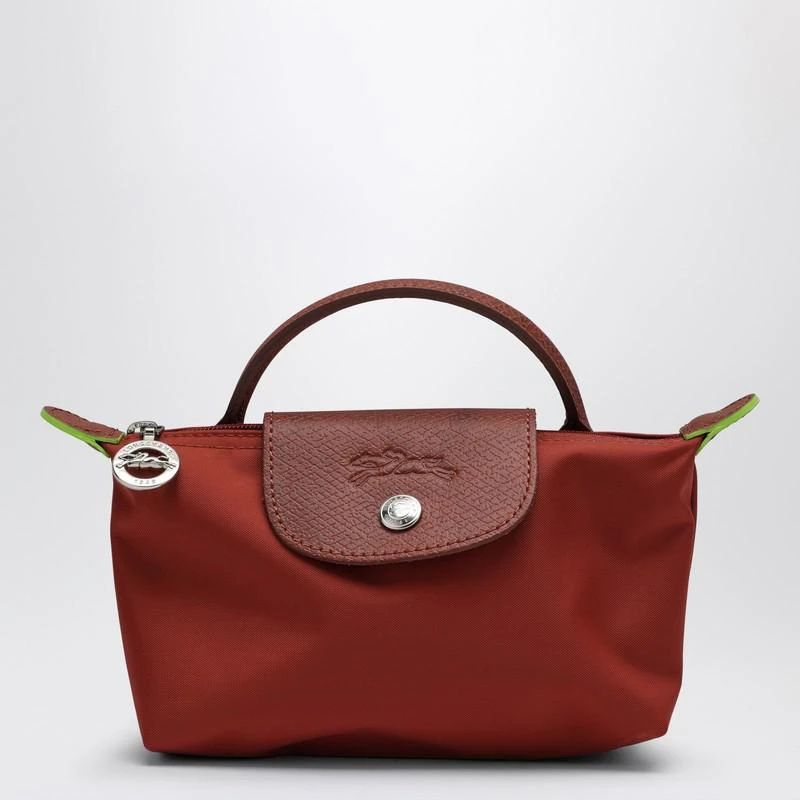 Longchamp Longchamp Le Pliage Green Chestnut-Coloured Clutch Bag 1