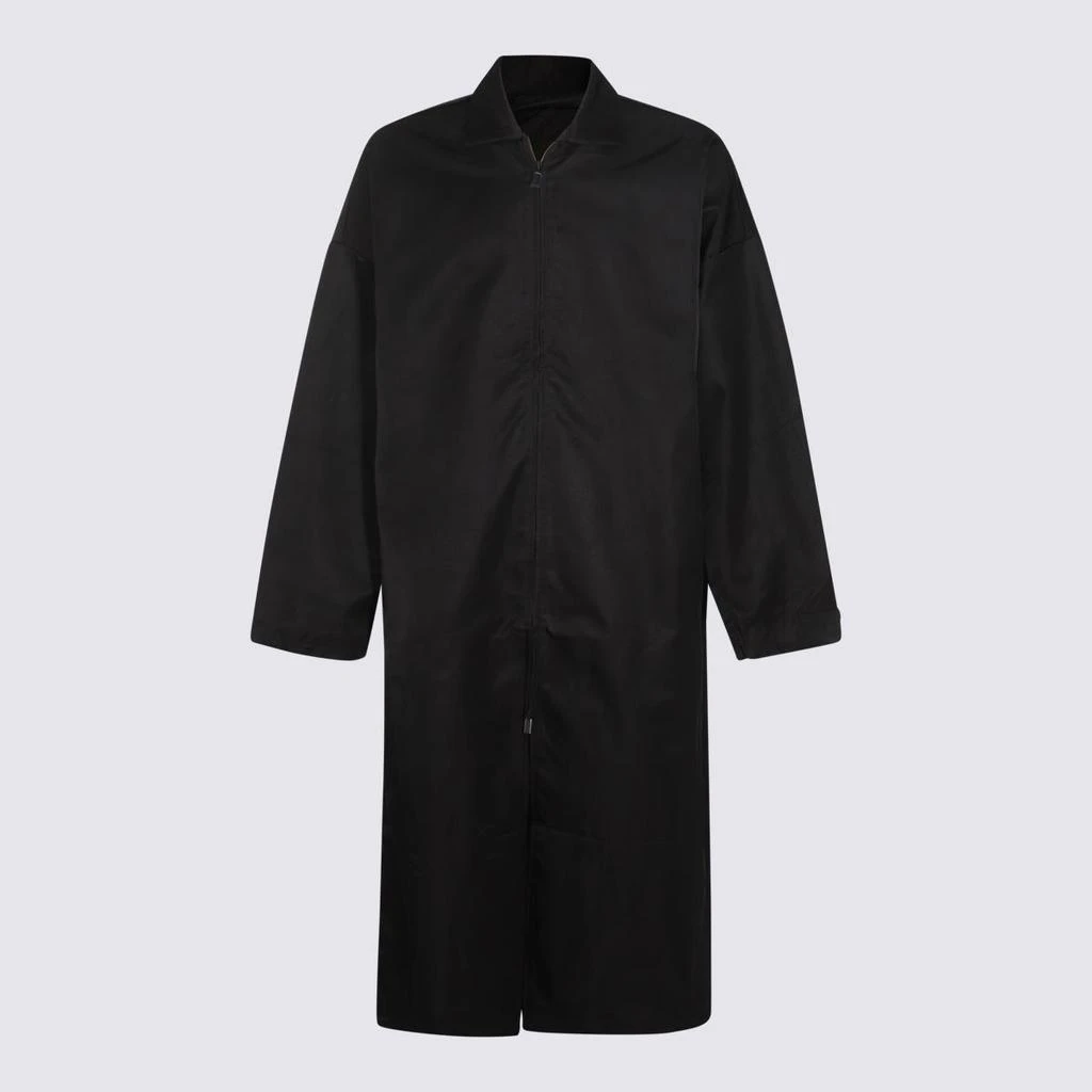 Essentials Fear Of God Essential Black Nylon Trench Coat 1
