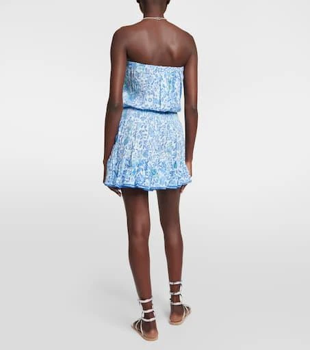 Poupette St Barth Ambra floral bandeau minidress 3