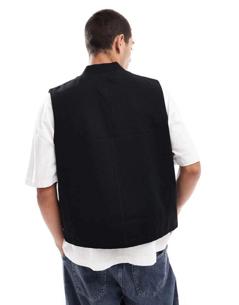 ASOS ASOS DESIGN gilet in black 2