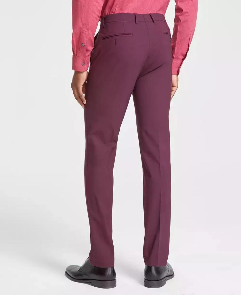 Bar III Men's Skinny-Fit Burgundy Wool Blend Suit Pants, Created for Macy's 4