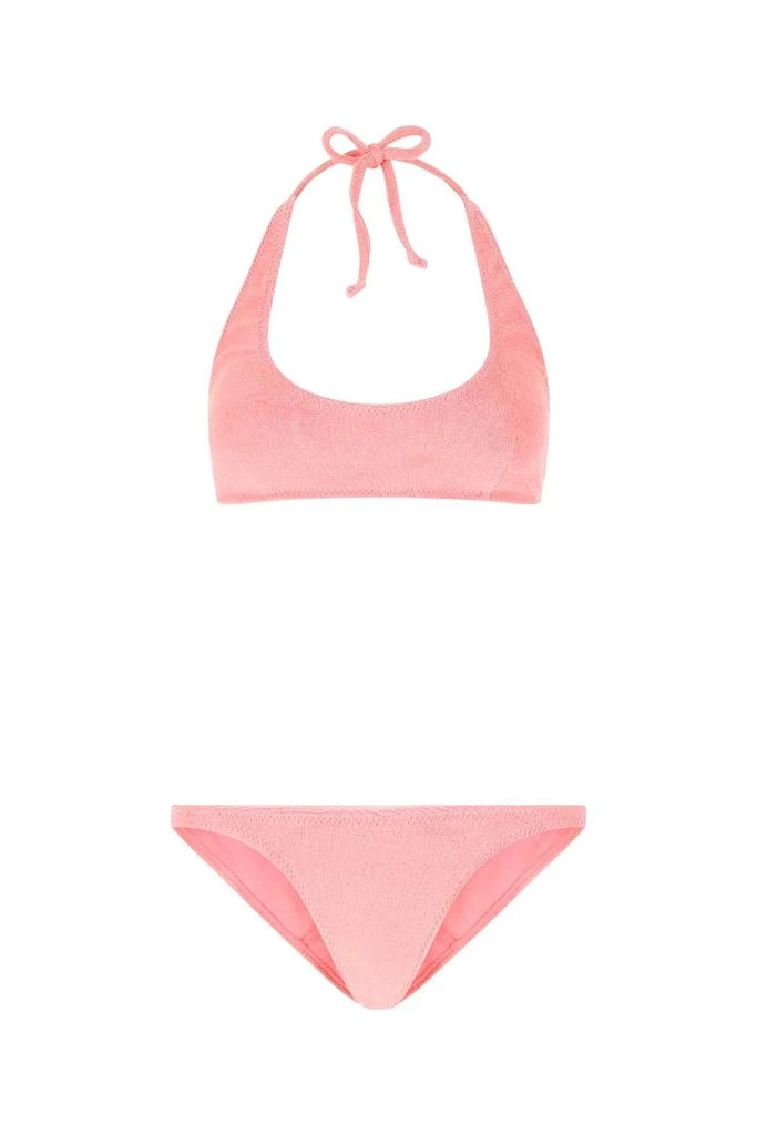 LISA MARIE FERNANDEZ Pink Stretch Terry Amber Bikini 1