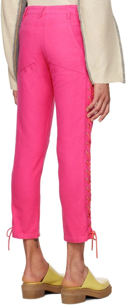 Eckhaus Latta Pink Laced Trousers 3