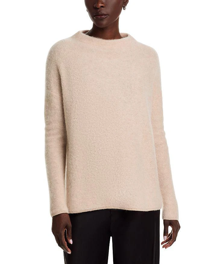 Bloomingdale's Mock Neck Brushed Cashmere Sweater - Exclusive 1