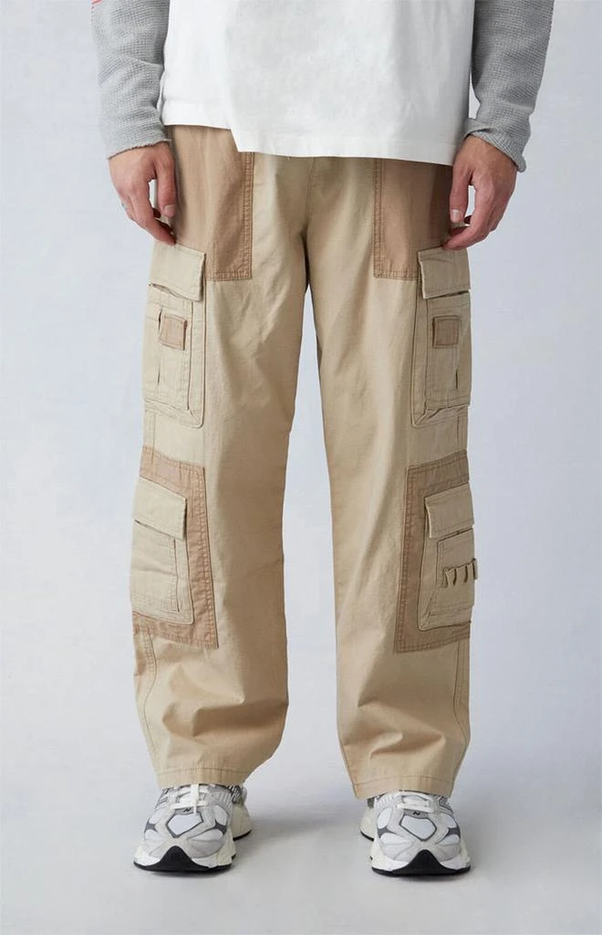 PacSun Khaki Canvas Baggy Cargo Pants 1