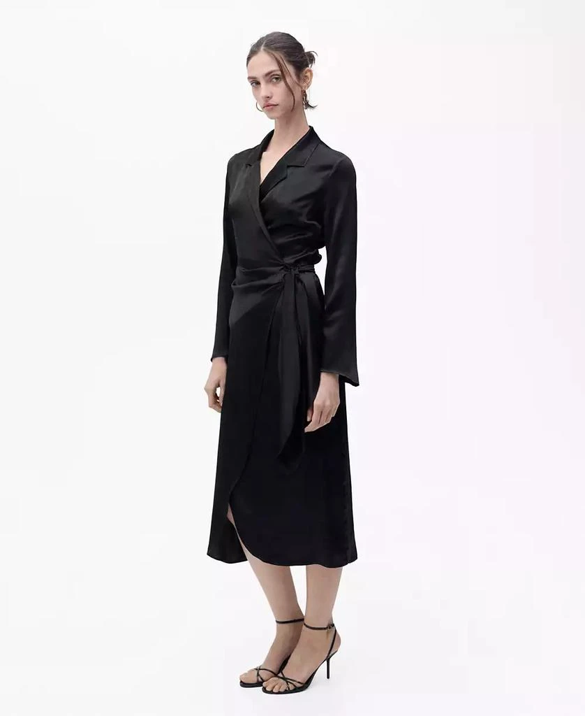 Mango Women's Wrap Midi Dress 1