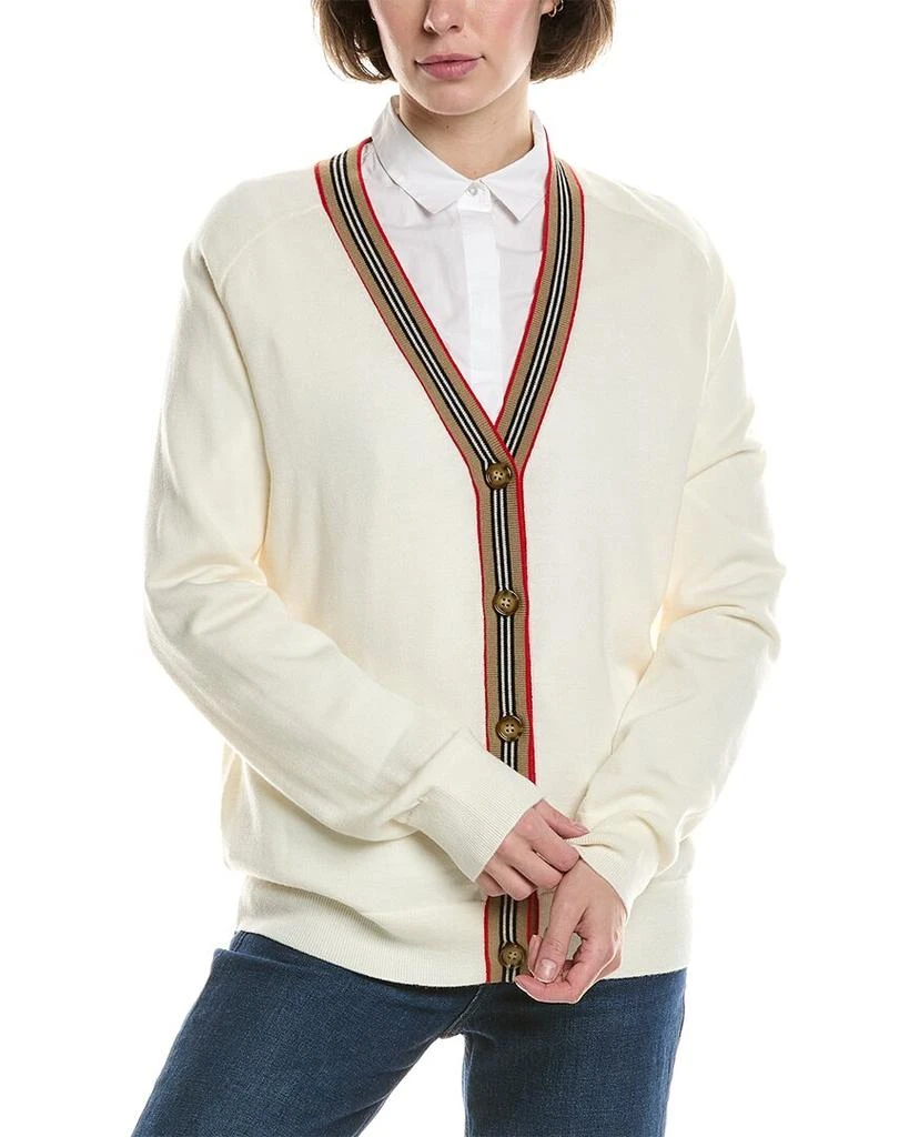 Burberry Icon Stripe Wool Cardigan 1