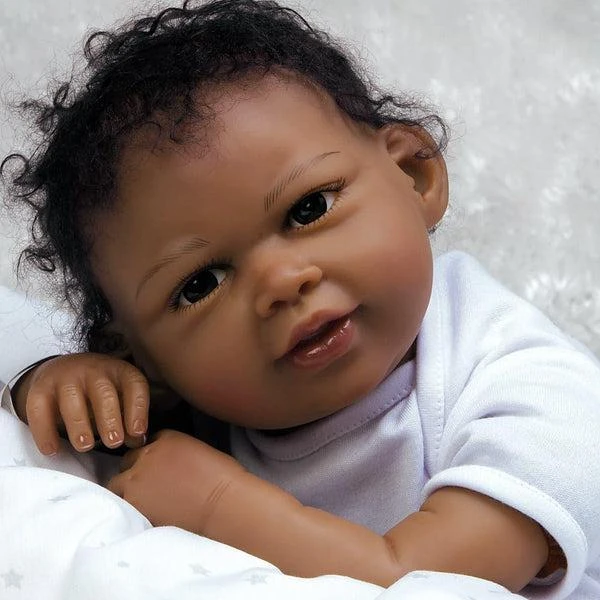 Jannie de Lange Paradise Galleries African-American Newborn Baby Doll,   Designer's Doll Collections 6