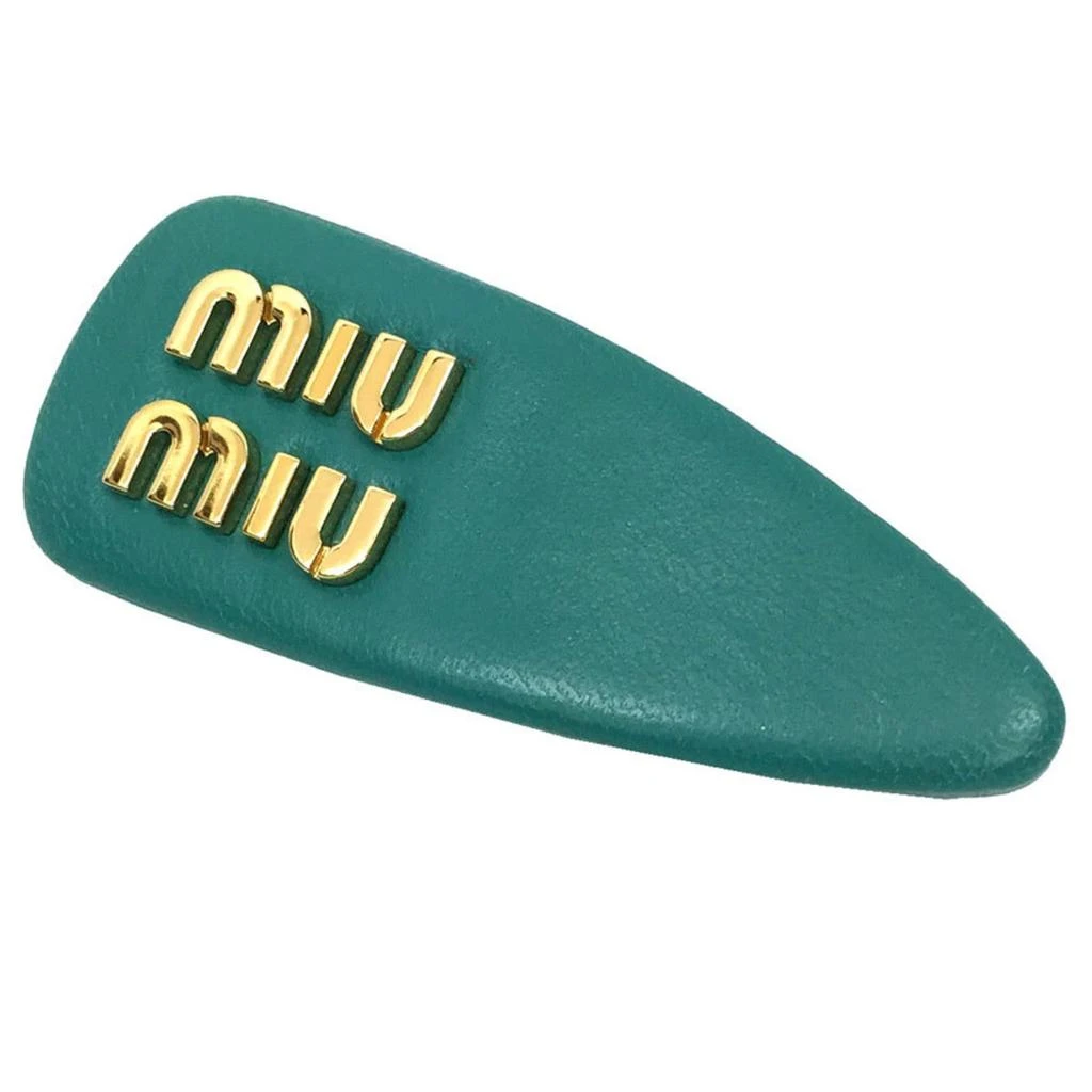Miu Miu Leather Barrette (Pre-Owned)