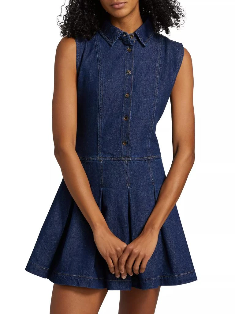 Reformation Arella Denim Sleeveless Minidress 3