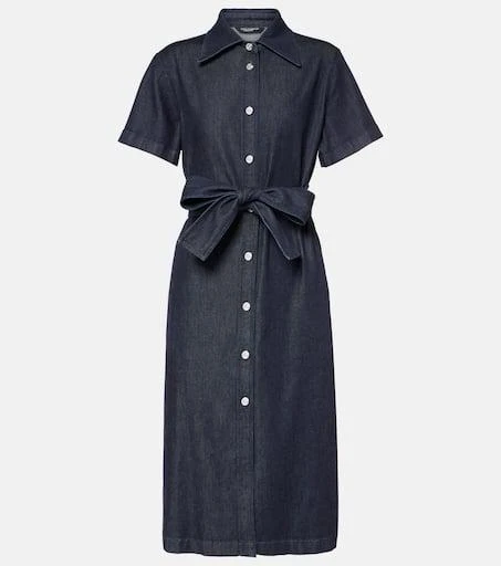 Dolce & Gabbana Belted denim shirt dress 1