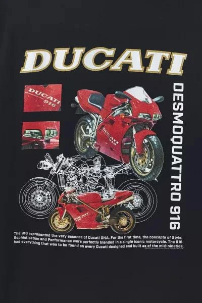 Urban Outfitters Ducati Desmoquattro 916 Motorcycle Graphic Tee 3