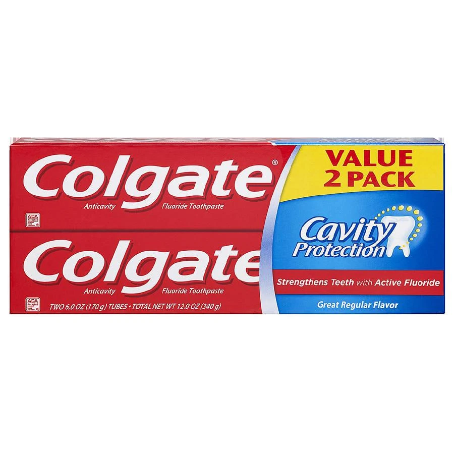 Colgate Toothpaste with Fluoride Great Regular, Twin Pack 1
