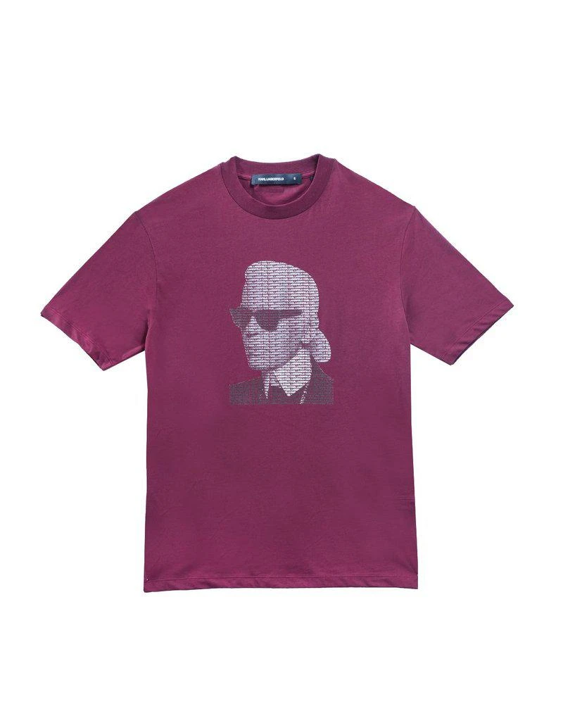Karl Lagerfeld Paris Karl Lagerfeld Graphic Printed Crewneck T-Shirt