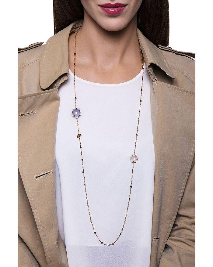 Pasquale Bruni 18K Rose Gold Bon Ton Multi Gemstone 
Diamond Sautoir Necklace, 40.55"