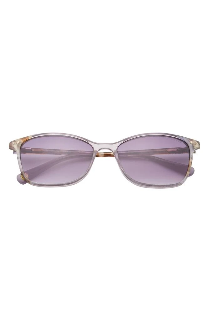 Ted Baker London 56mm Full Rim Rectangle Sunglasses