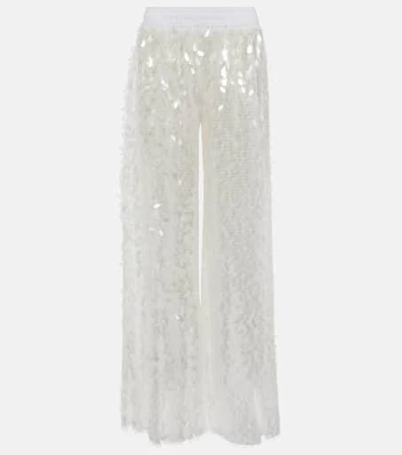 Norma Kamali Sequined wide-leg pants 1