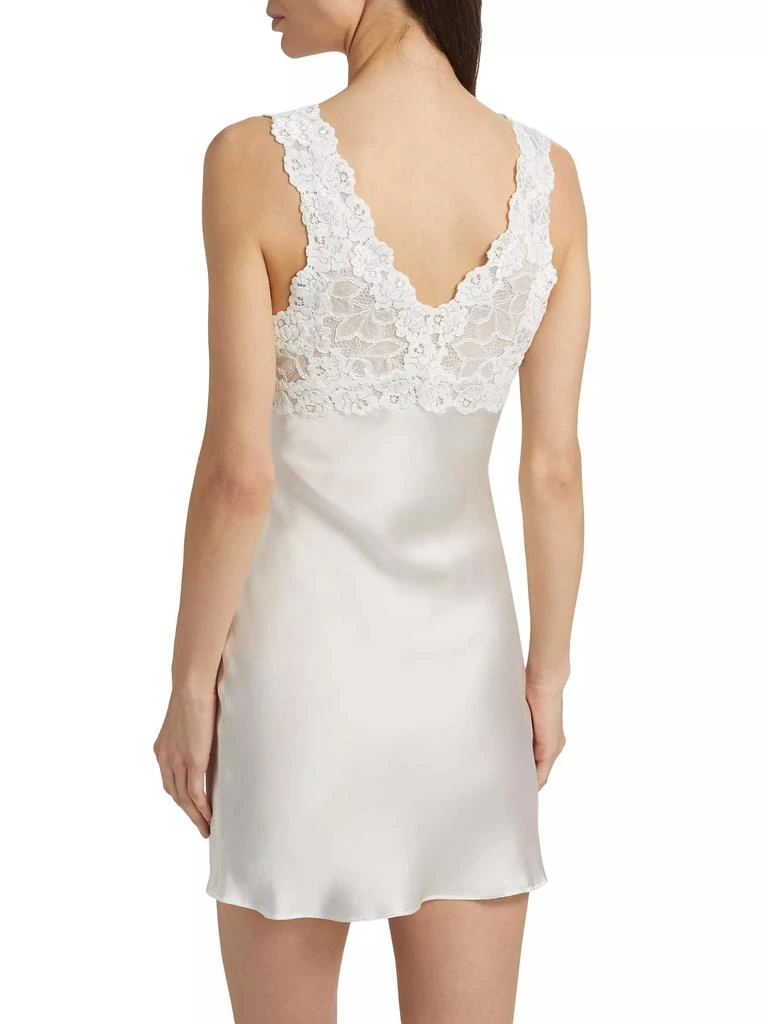 Josie Rose Parfait Lace-Trimmed Silk Chemise 4