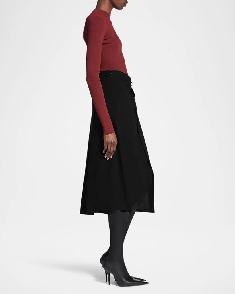 Balenciaga Draped Tailored Skirt 4