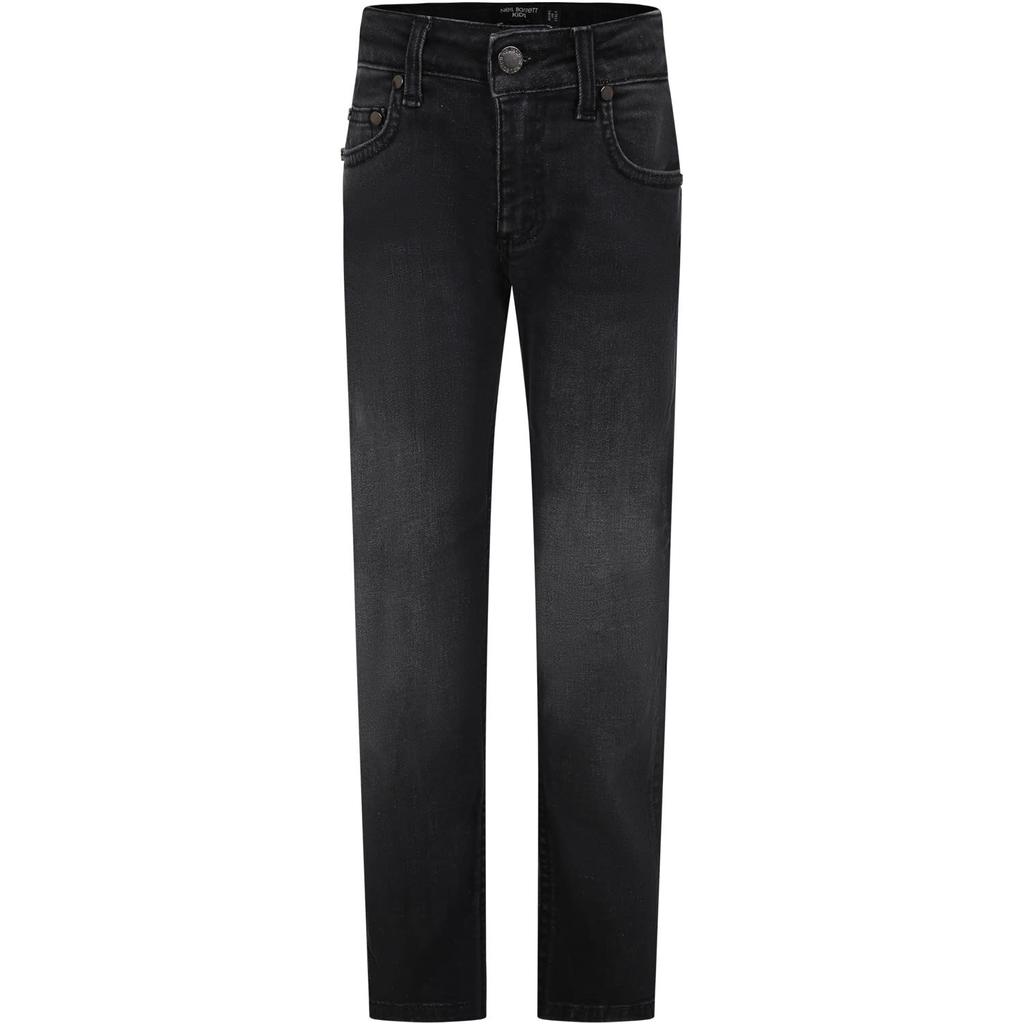 Neil Barrett Black Jeans For Boy With Logo