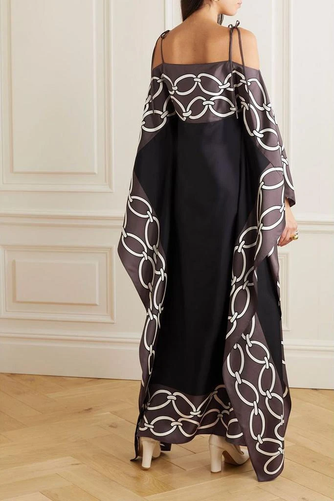 Valentino Off-the-shoulder printed silk gown 3