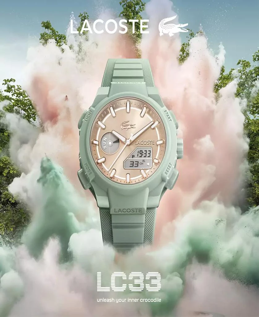 Lacoste Women's LC33 Green Silicone Strap Watch 10