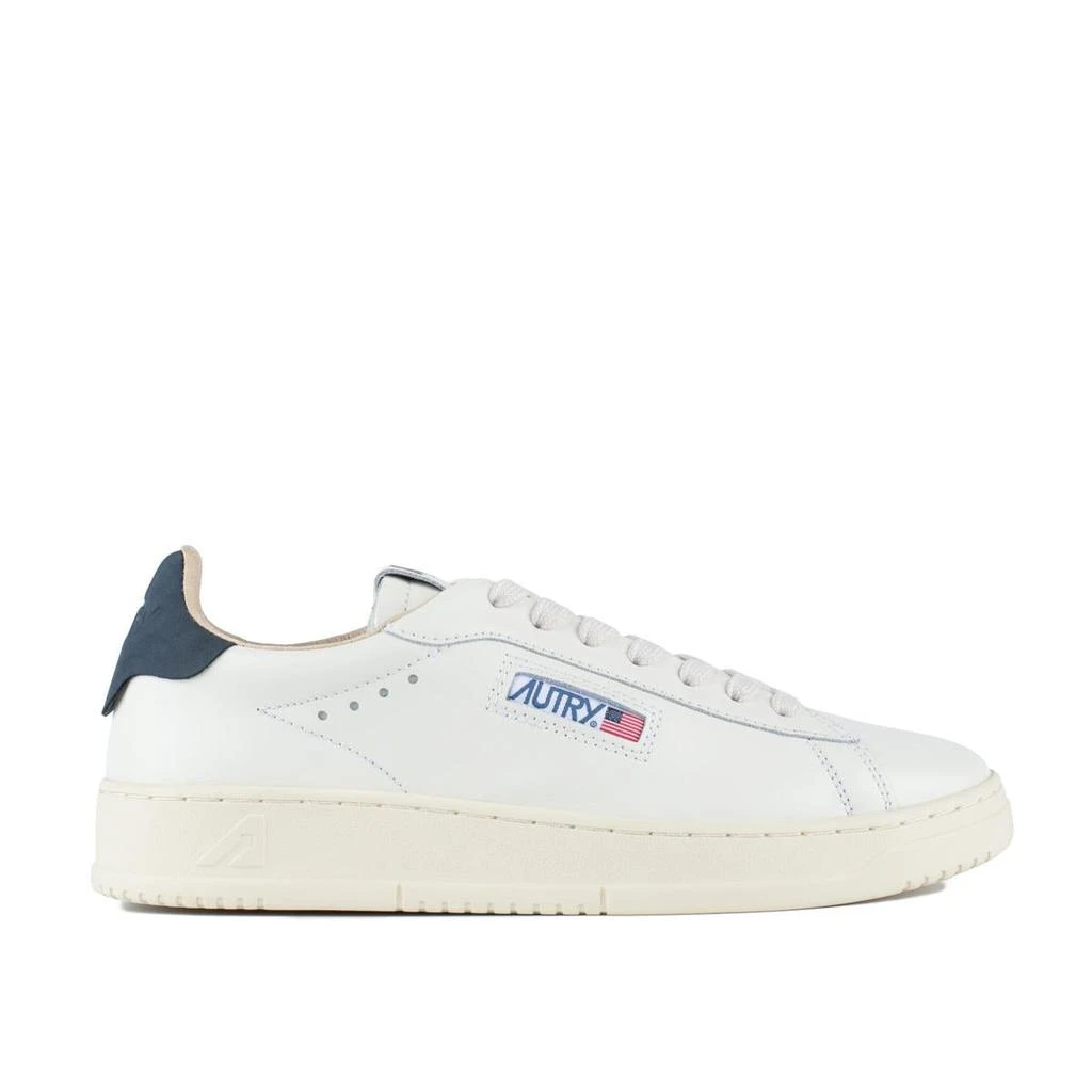 Autry Autry Dallas Low White Leather And Space Sneakers 1