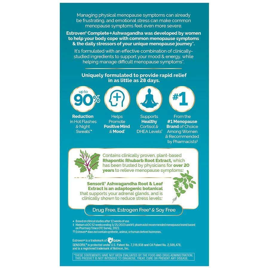 Estroven Complete Care + Stress + Ashwagandha 3