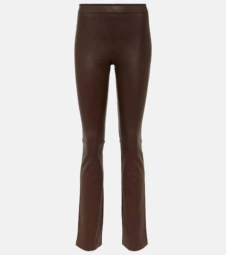 Stouls Leather bootcut pants 1
