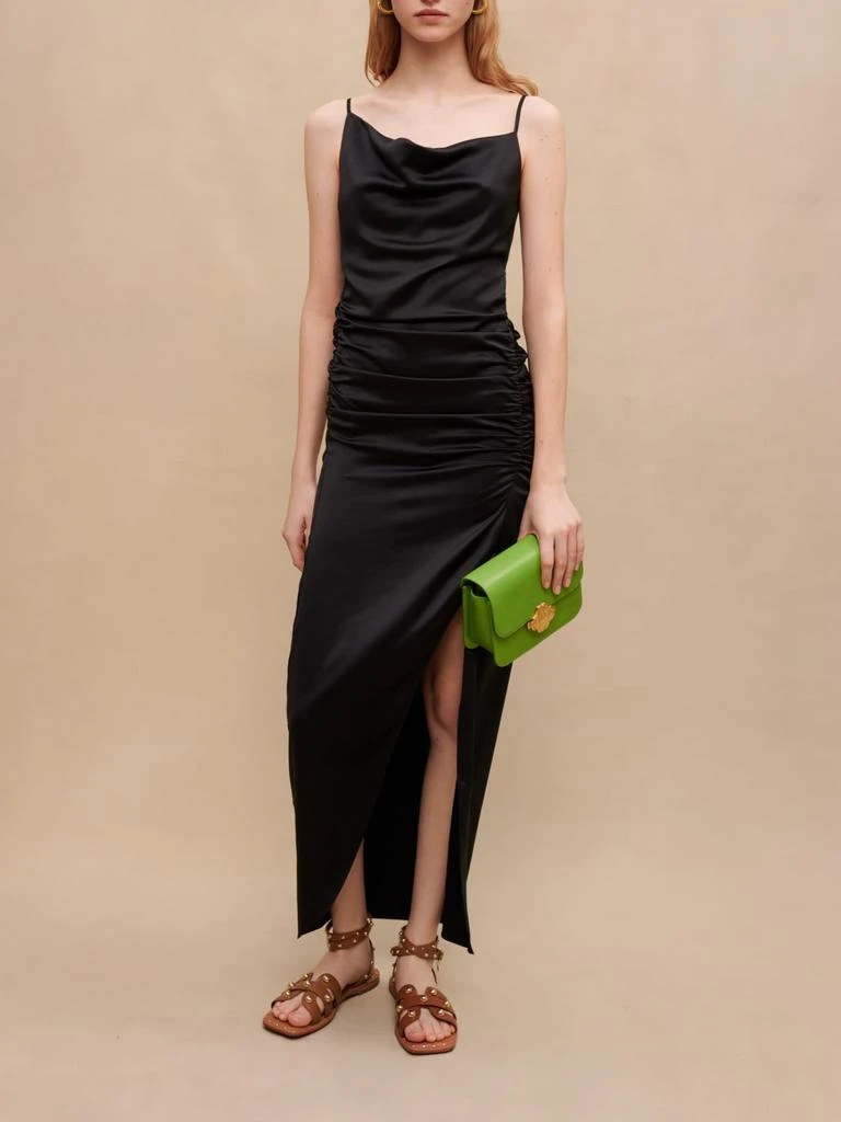 Maje Maje Woman's polyester Long draped slit dress for Spring/Summer 1