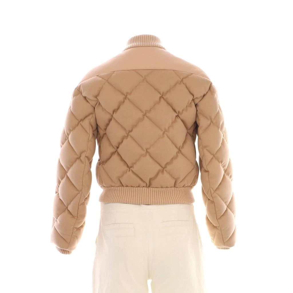 Hermes Women's Short Puffer Jacket Quilted Cashmere with Leather 2