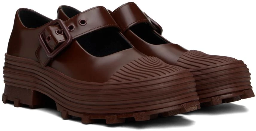 CAMPERLAB Burgundy Traktori Loafers 4