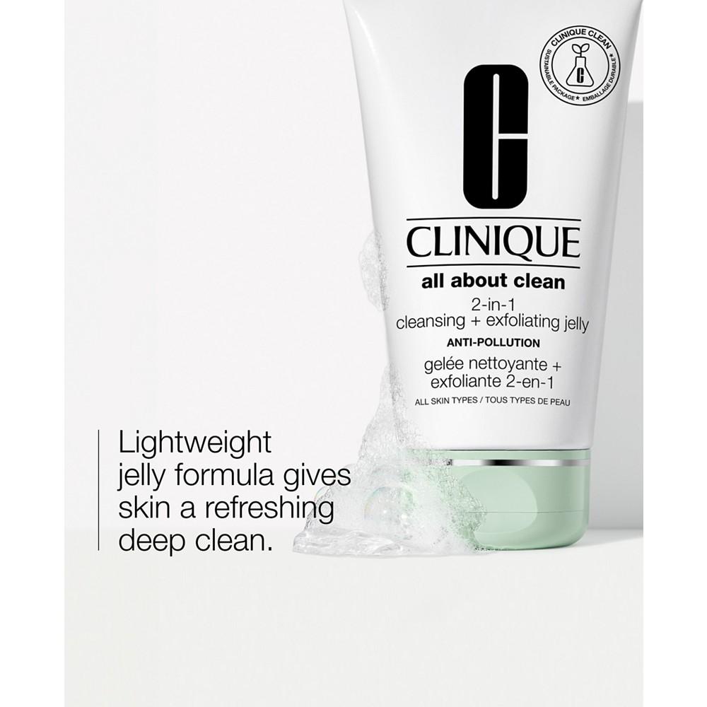 Clinique All About Clean™ 2-in-1 Face Cleansing + Exfoliating Jelly, 5 oz.