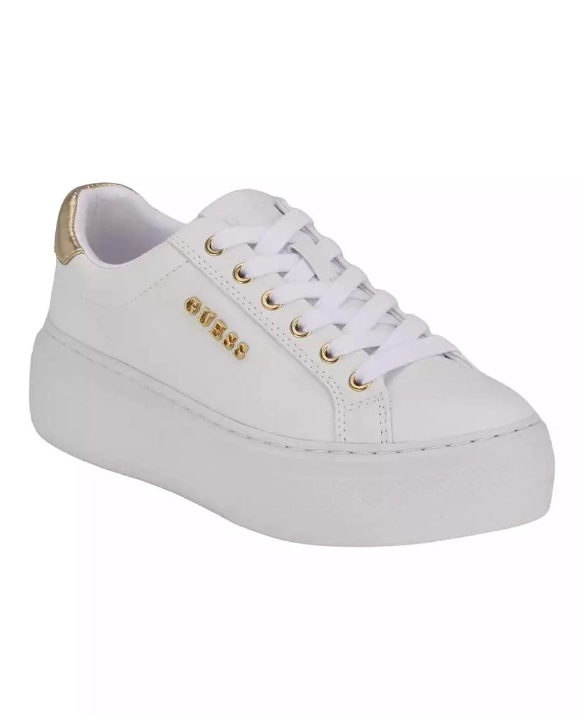 GUESS Women's Amera Lace Up Fashion Platform Logo Sneakers 1