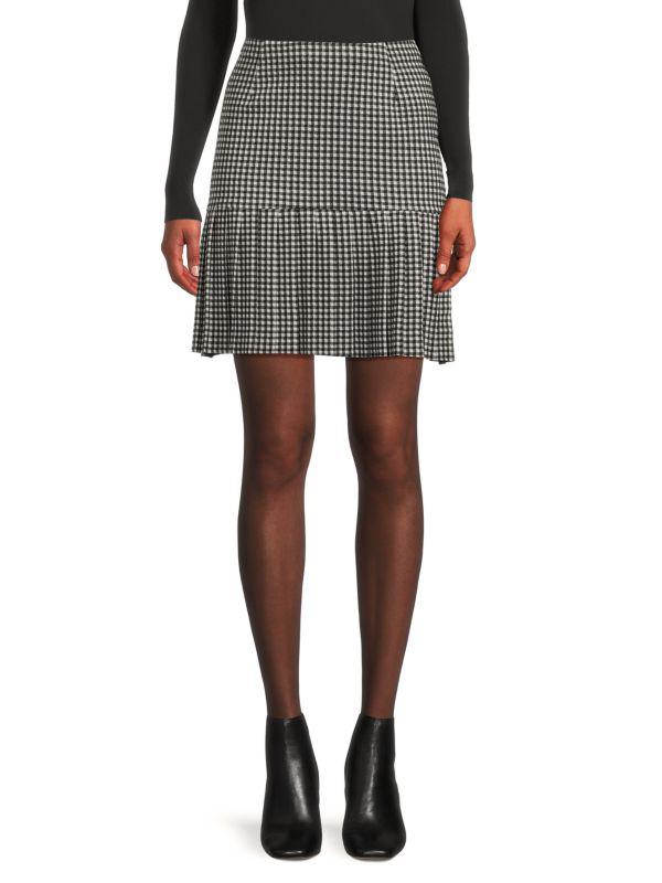 Love Ady Plaid Pleated Mini Skirt