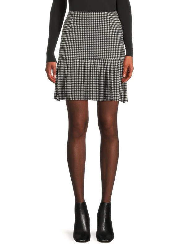 Love Ady Plaid Pleated Mini Skirt 1