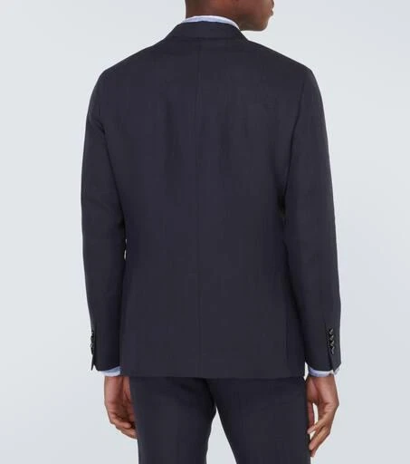 ETRO Single-breasted linen blazer 4