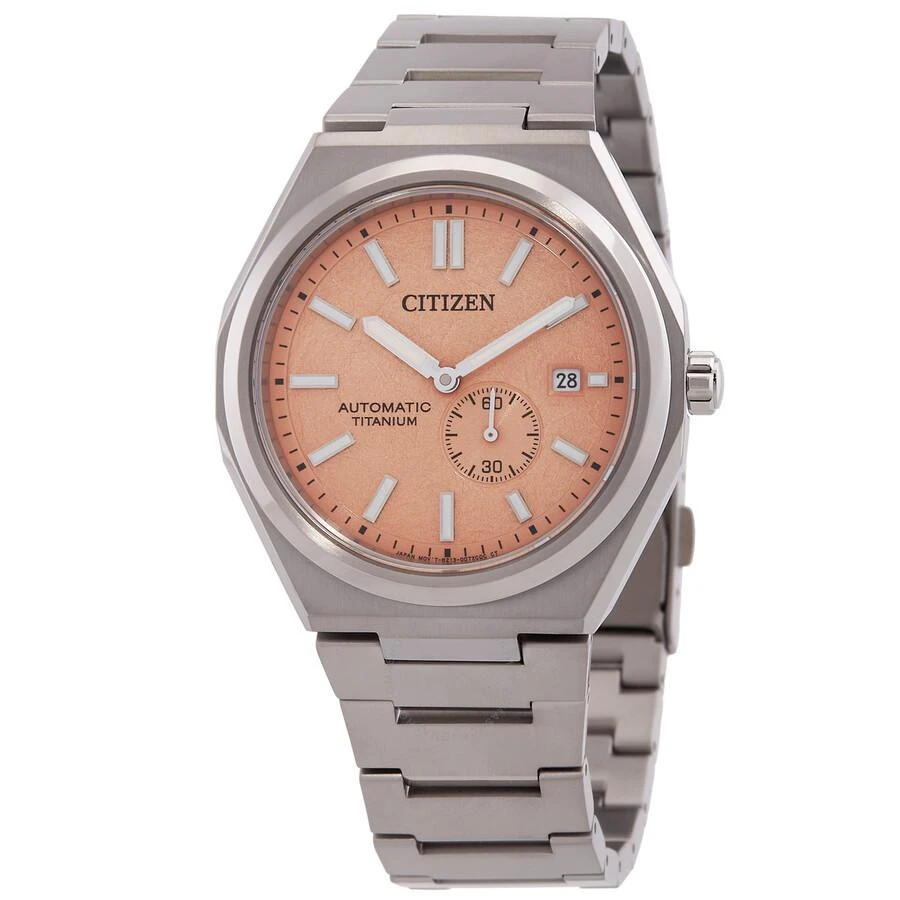 Citizen Zenshin Automatic Salmon Dial Men's Watch NJ0180-80Z 1