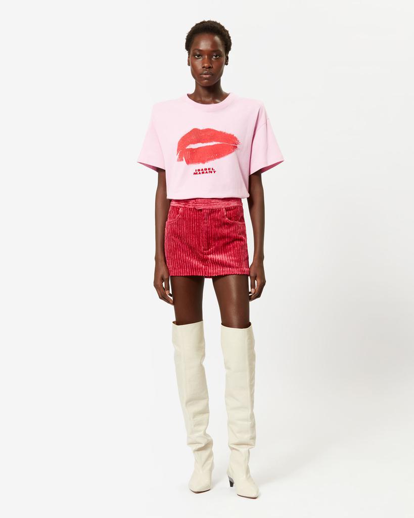 Isabel Marant ISABEL MARANT, BEN COTTON TEE-SHIRT - Women - Pink - XS