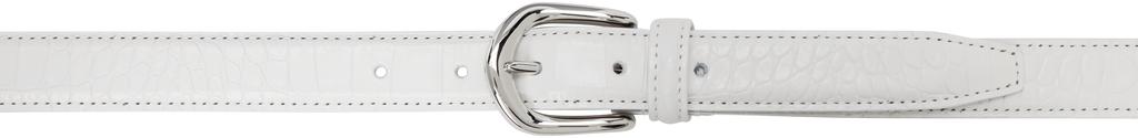 Andersons SSENSE Exclusive White Mock Croc Belt