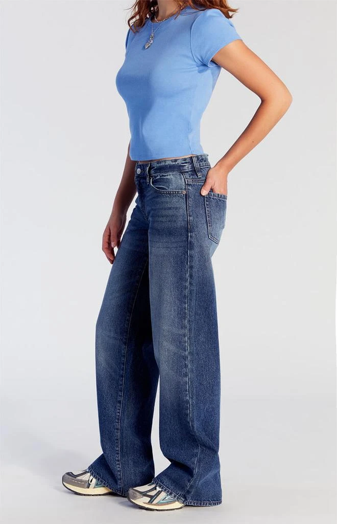 PacSun Casey Low Rise Baggy Jeans Dark Indigo 3